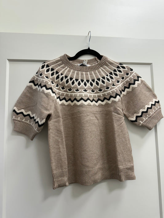 SHORT SLEEVE Nordic Sweater
