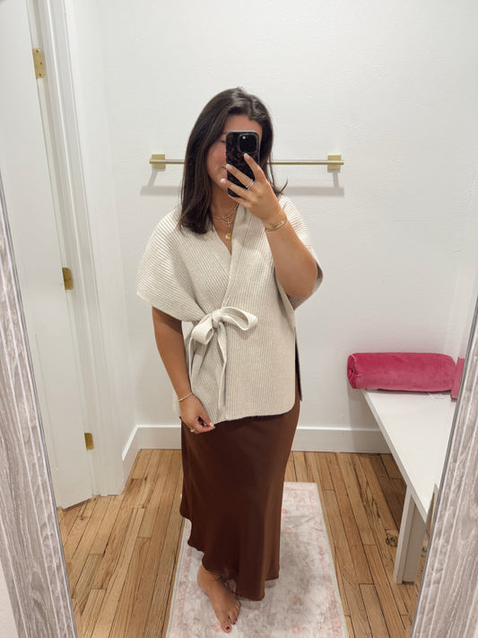 Side Bow Cardi