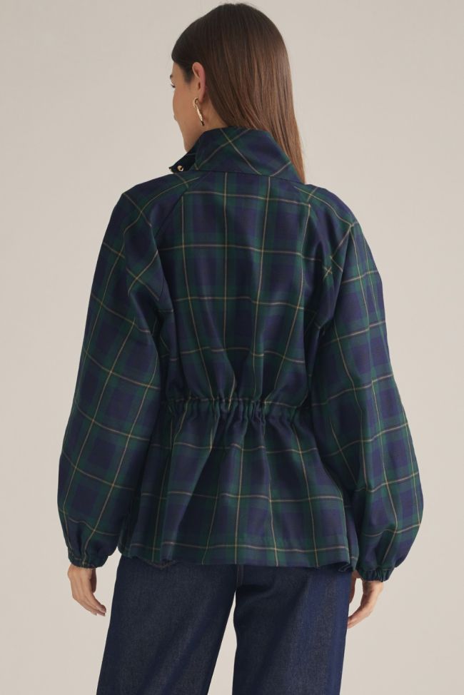 Navy/Green plaid jacket
