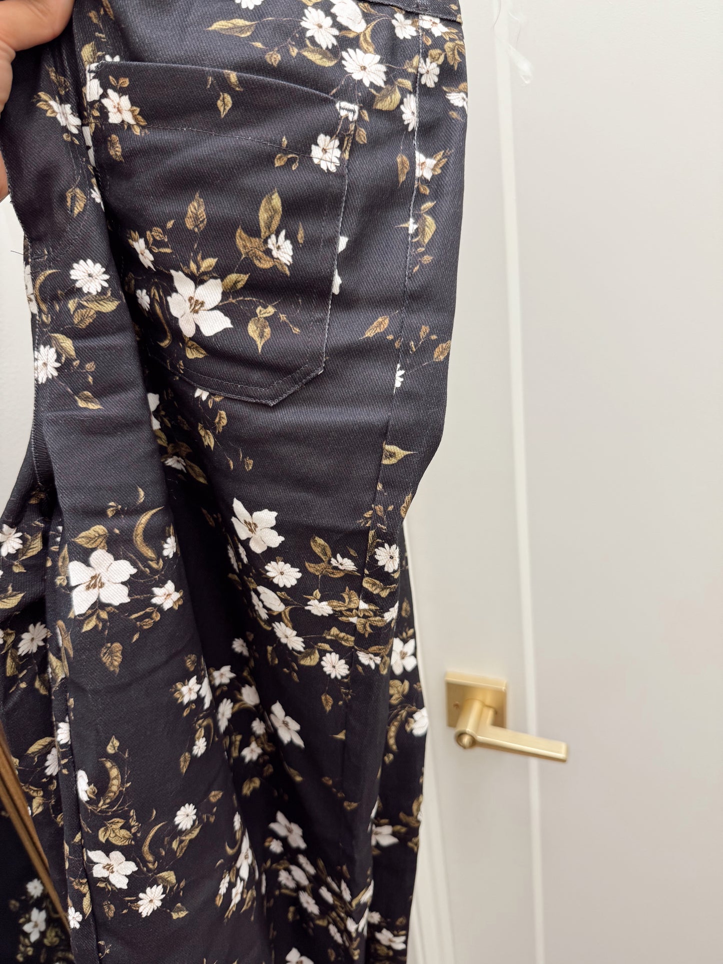 Dark Navy floral pants