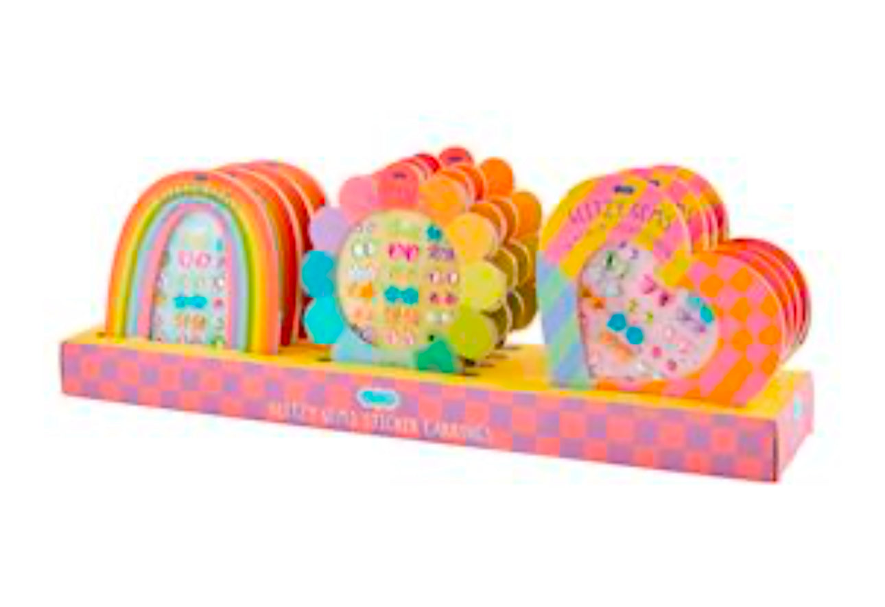 Glitzy Gems Stick-On Earrings