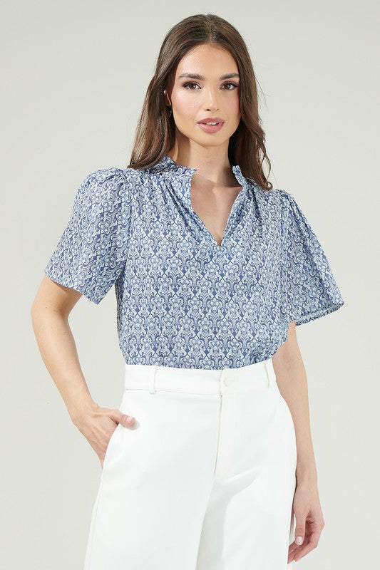 Loren Floral Top