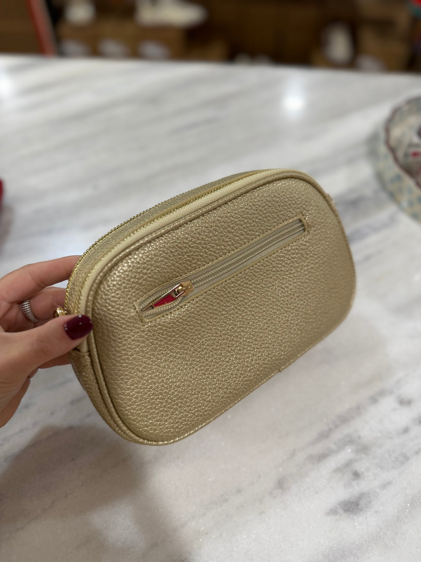 Double zip crossbody (2 colors)