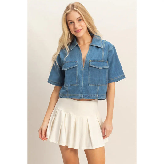 Larson Denim Top