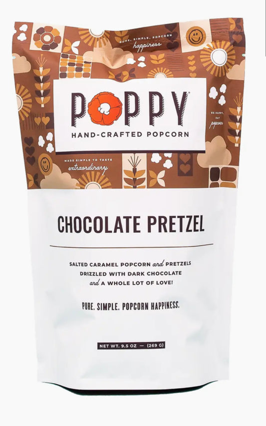 Poppy Chocolate Pretzel Popcorn