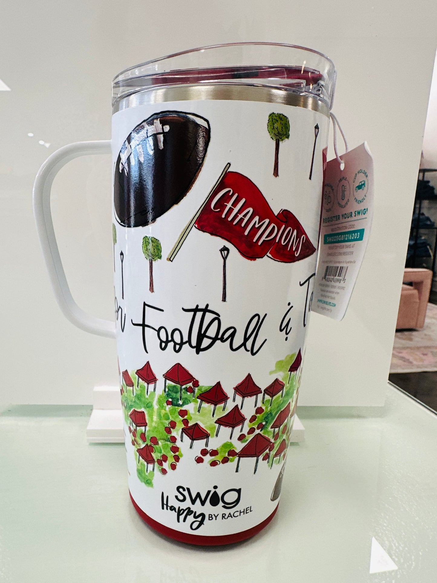 Saturdays in Fayetteville travel mug -22 oz- Swig