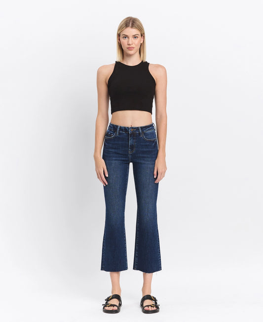 HIGH RISE raw hem kick flare - Regard JEANS