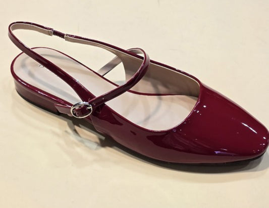 Cherry Patent Slingback