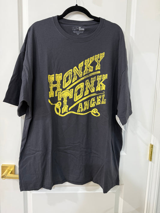 Black Honky Tonk Angel tee