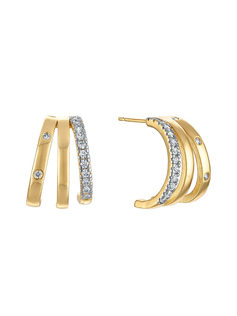 TEDDY TRIPLE EARRING - Kinsey Designs