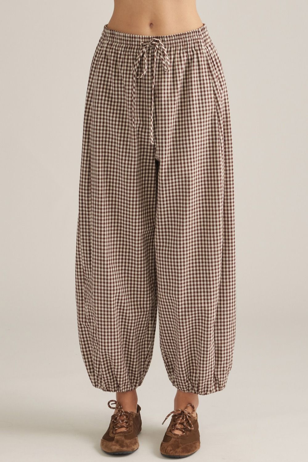 Gingham balloon pant (2colors)