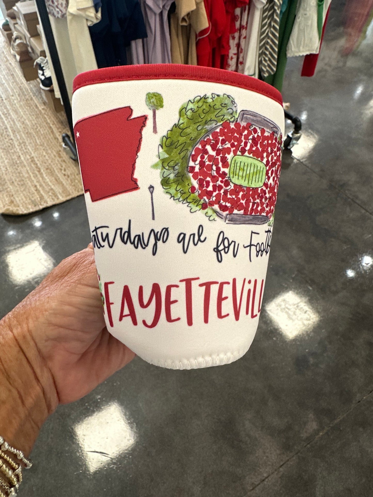 Saturdays in Fayetteville Iced Cup Coolie - Swig