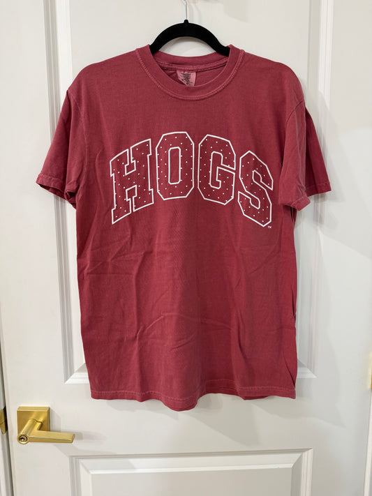 Arkansas Razorbacks Polka Dot puff tee