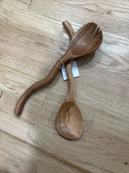 Mango Wood Curvy Sever set