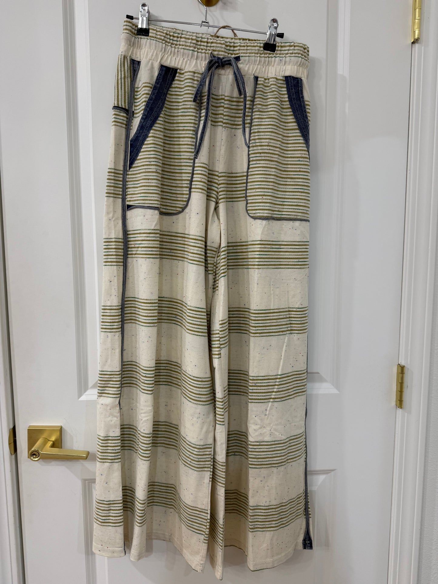 MELANGIE STRIPE KNIT PANT