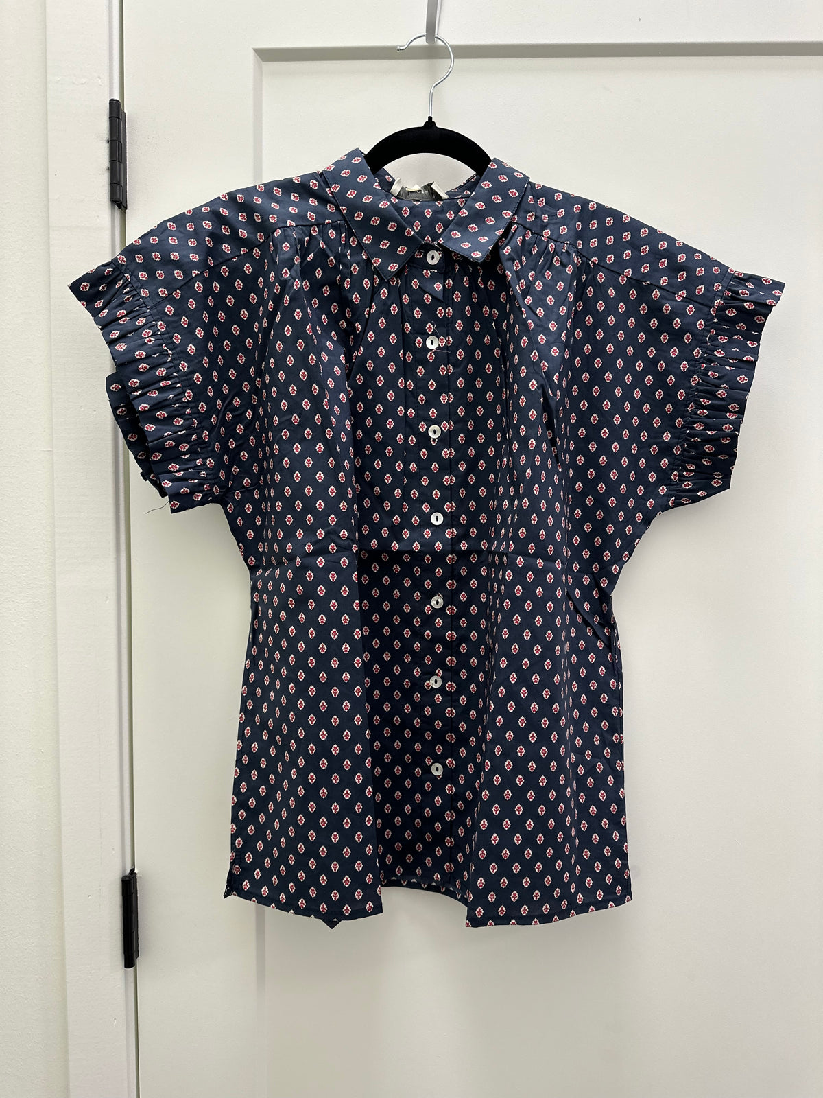 Geo diamond print top