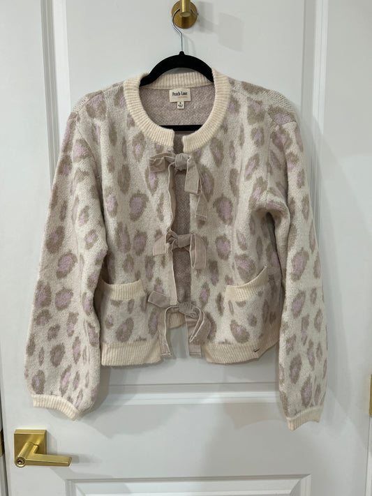 Leopard cropped SWEATER Cardi