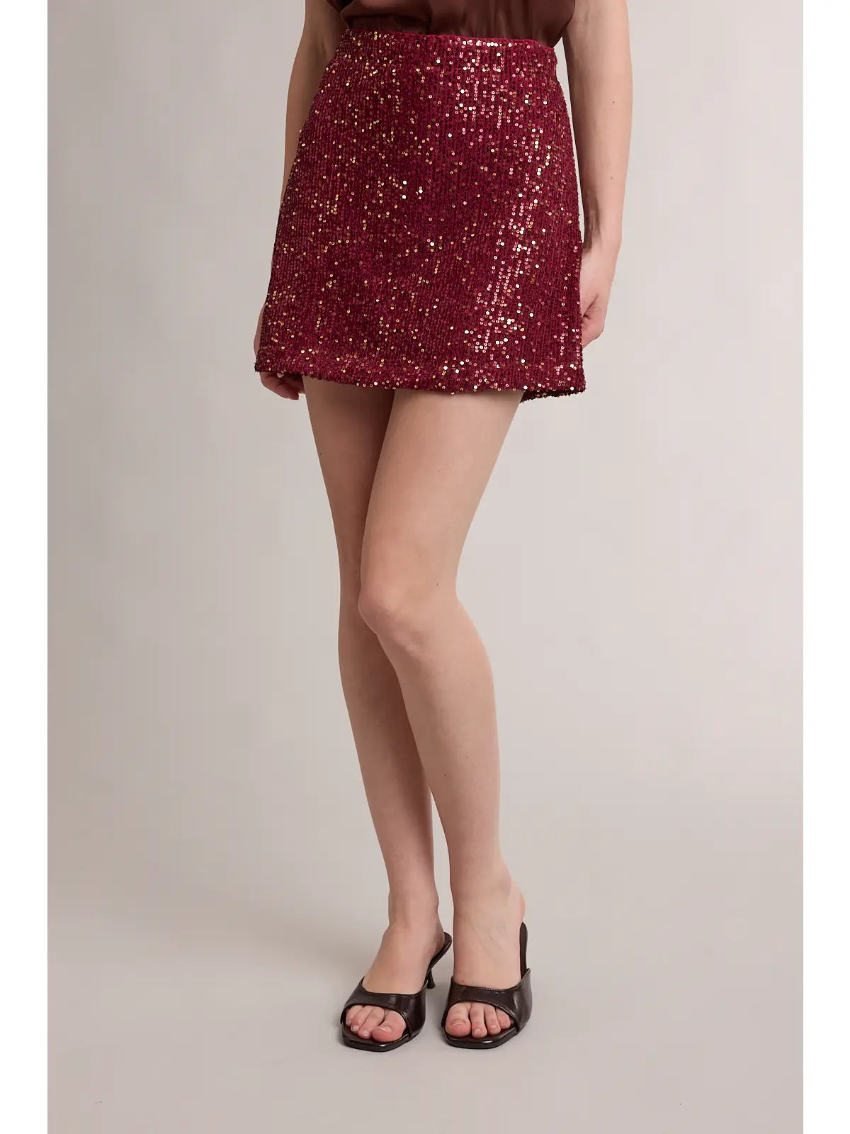 Sequin mini skirt (2 colors)