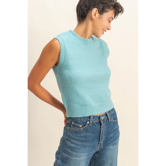 Skyler Sleeveless Sweater Top