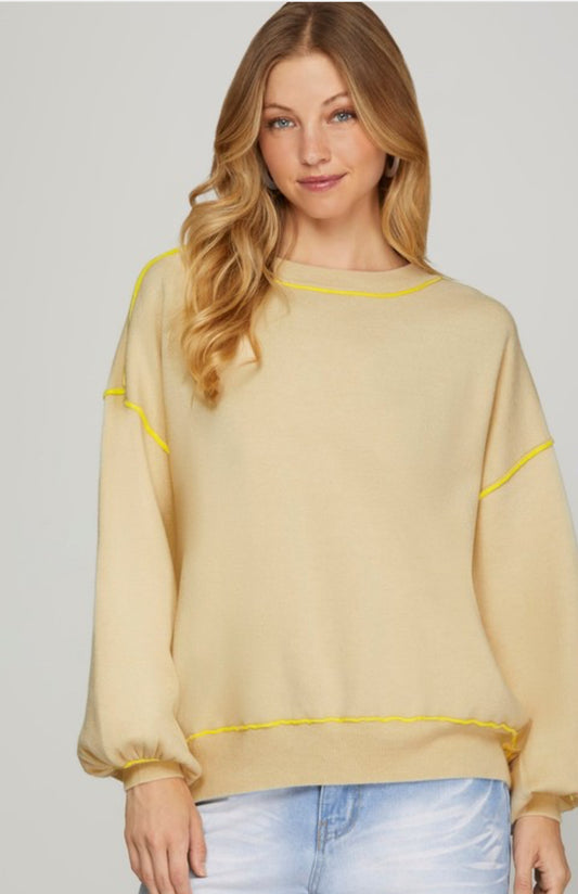 Contrast Sweater (multiple colors)