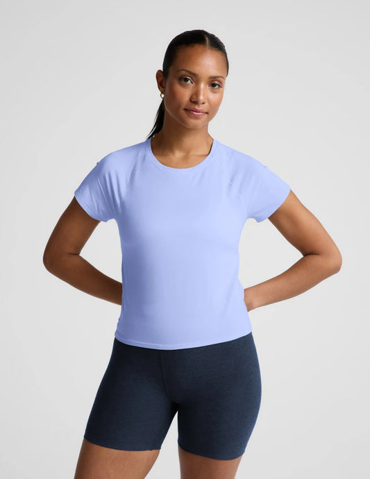 breezeweight active ss tee pastel periwinkle BEYOND YOGA