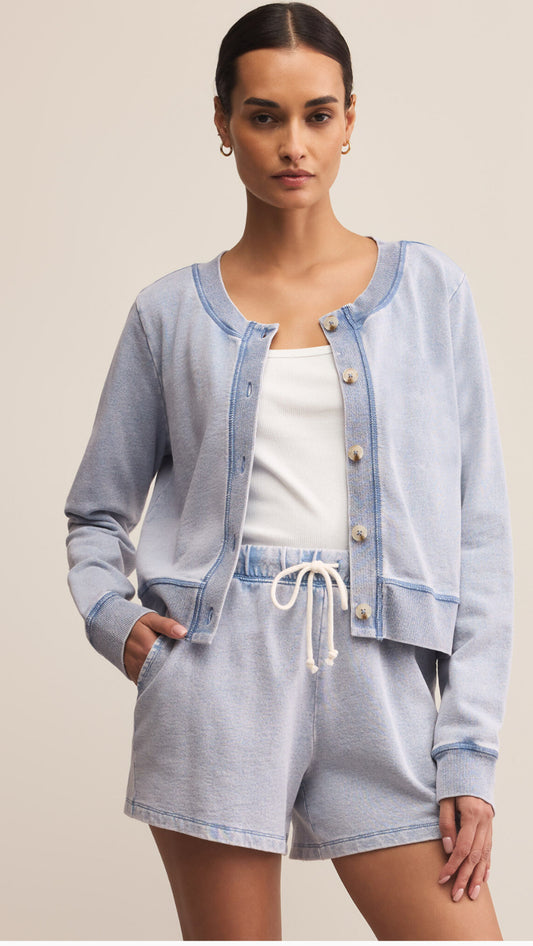 Daily Knit Denim Cardigan washed indigo - Z Supply