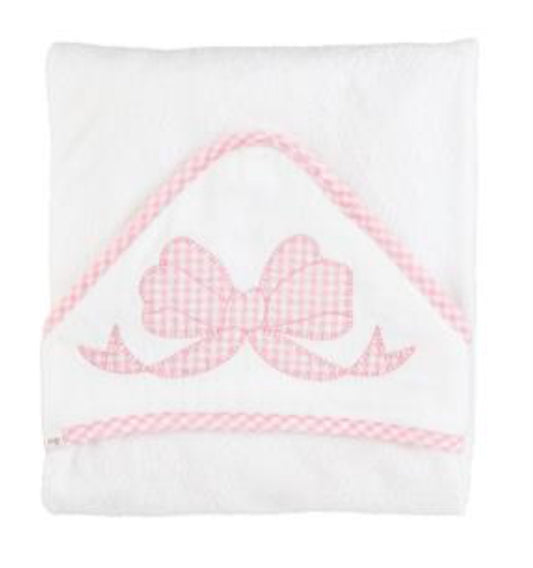 Bow APPLIQUE HOODED TOWEL