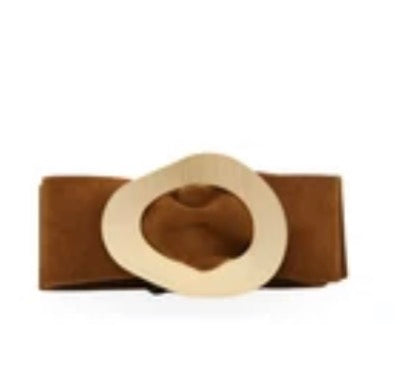 GOLD METALLIC BUCKLE BELT (4 colors)