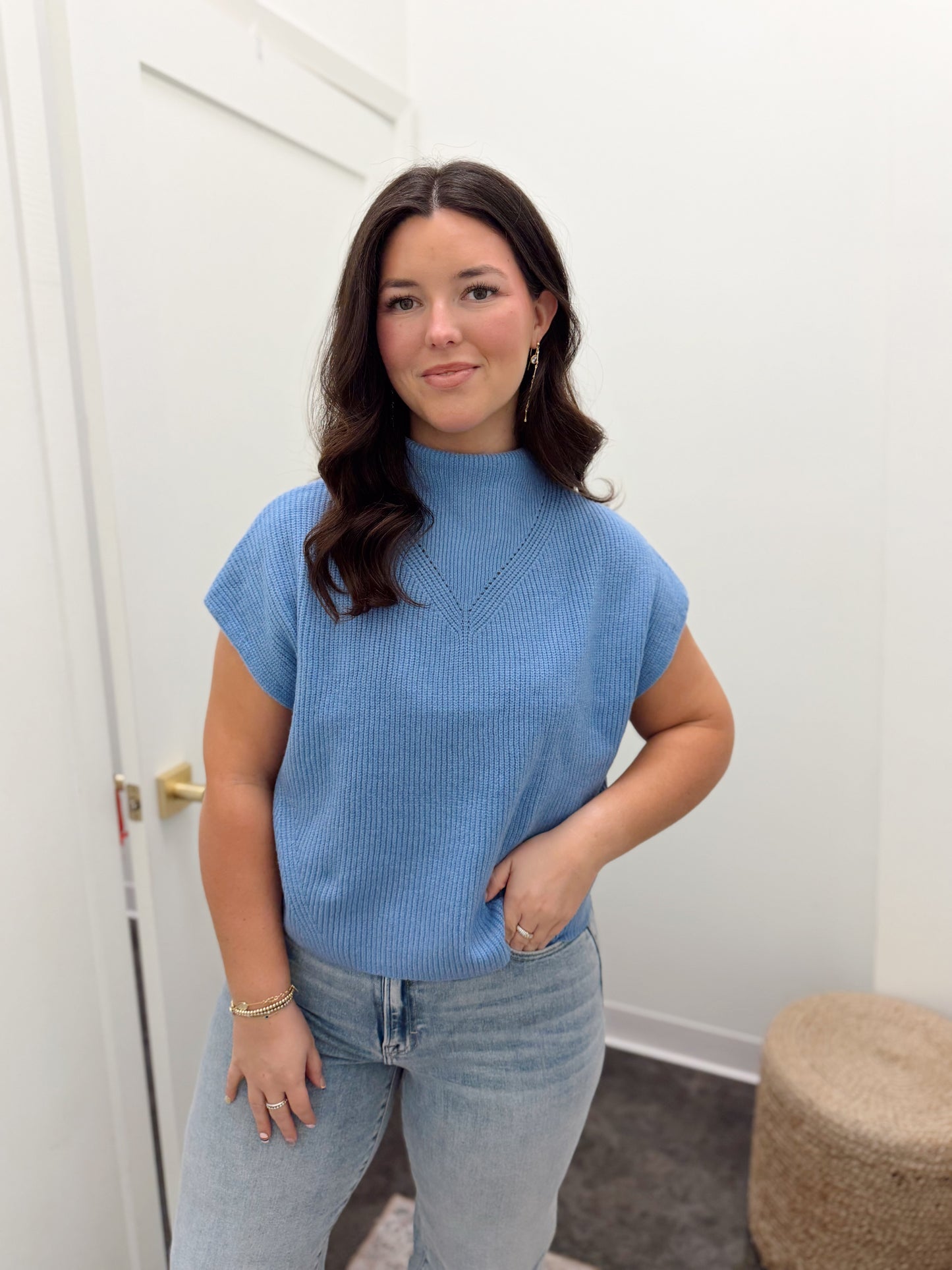 Blue sweater Top