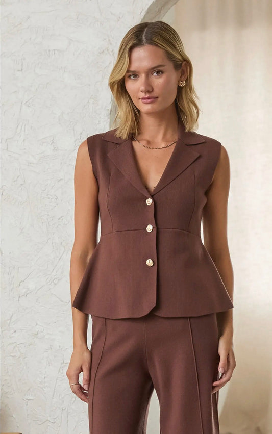 Sweater Peplum Vest