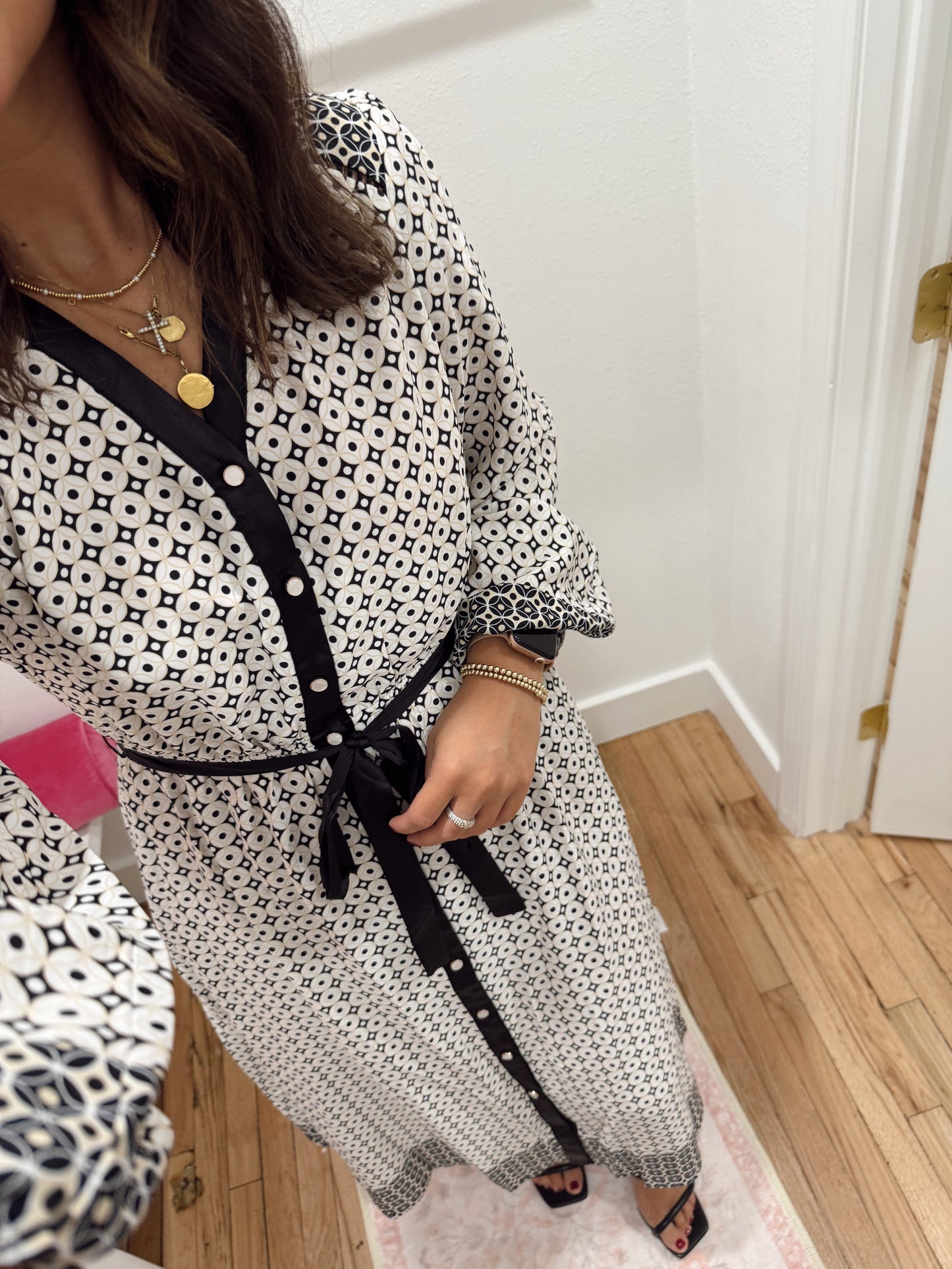 Gia satin mini dress