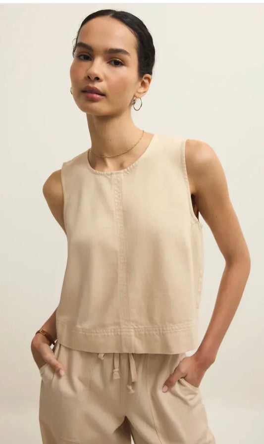 SUN SEEKER TANK PARCHMENT PAR - Z Supply