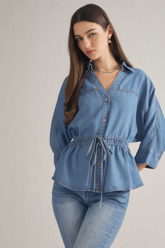 E Drawstring top (2 colors)