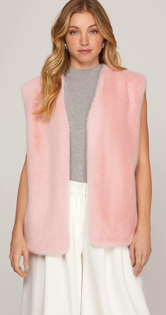 Monica Vest - pink