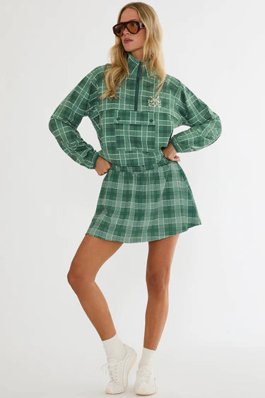 Clyde Skirt Fairway Plaid - Beach Riot