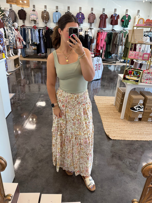 Magical storybook smock maxi skirt by KARLIE