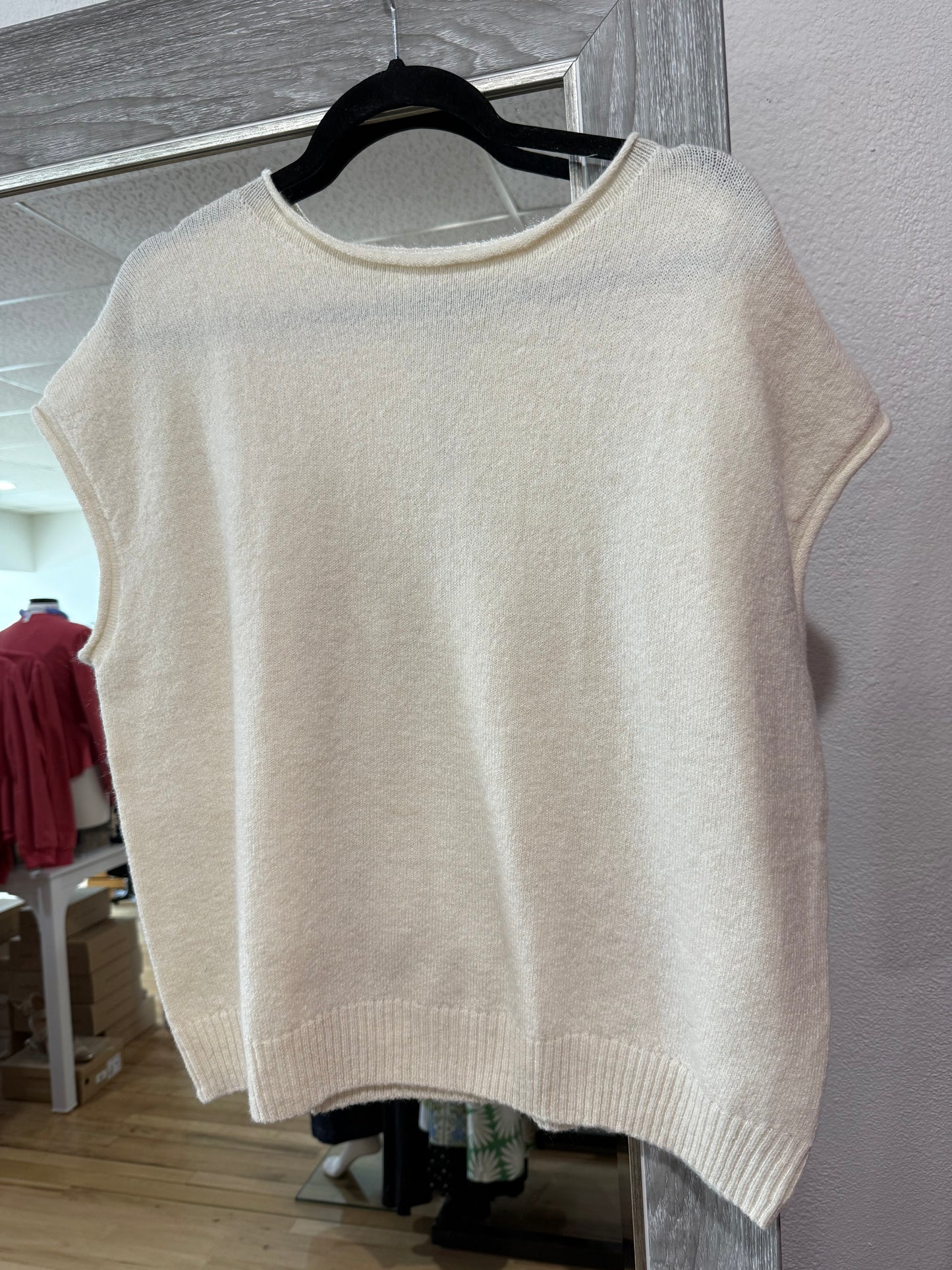 Daytime rolled sweater top (2 colors)