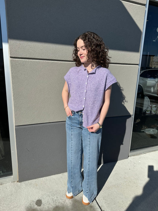 lilac piper cardigan