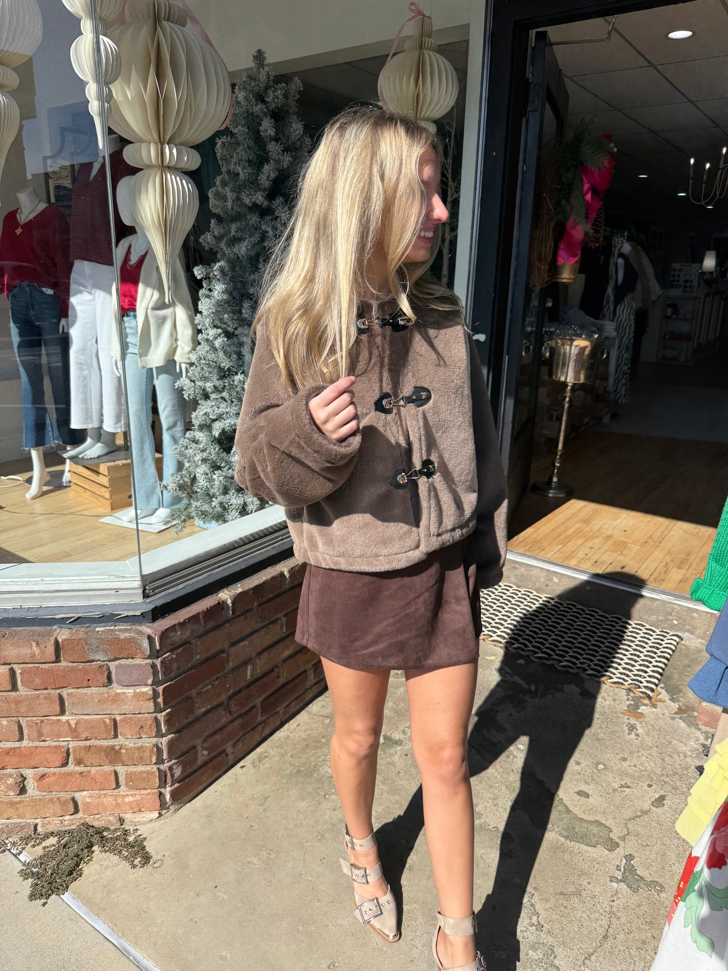 Amos Suede Skort