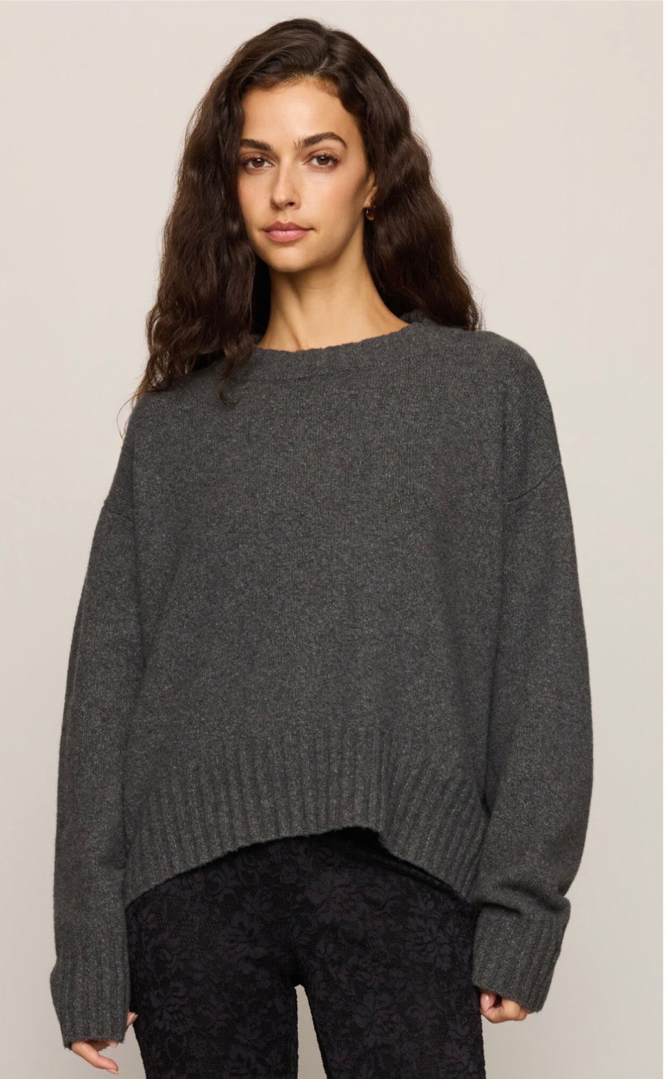 Eastwell Pullover sweater charcoal heater - Z Supply