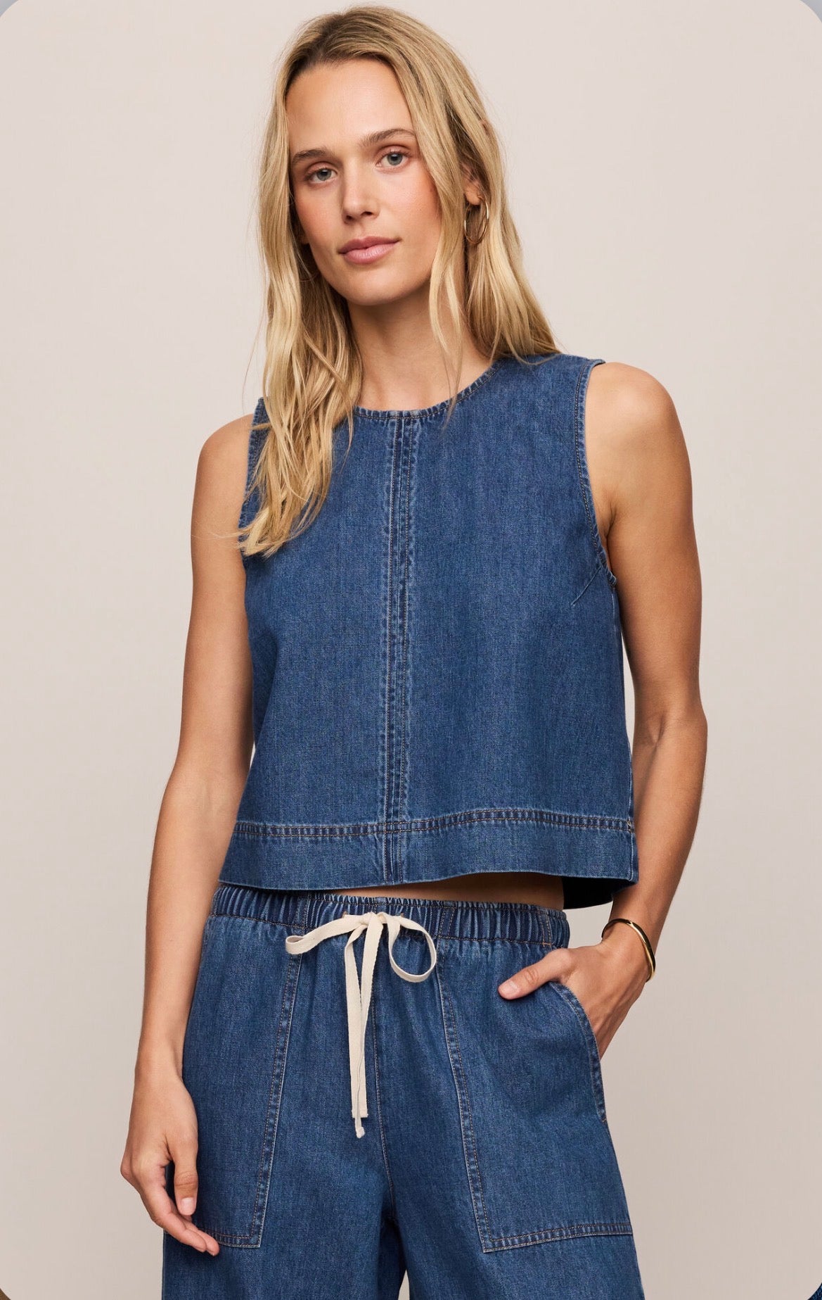 Sunseeker denim tank
