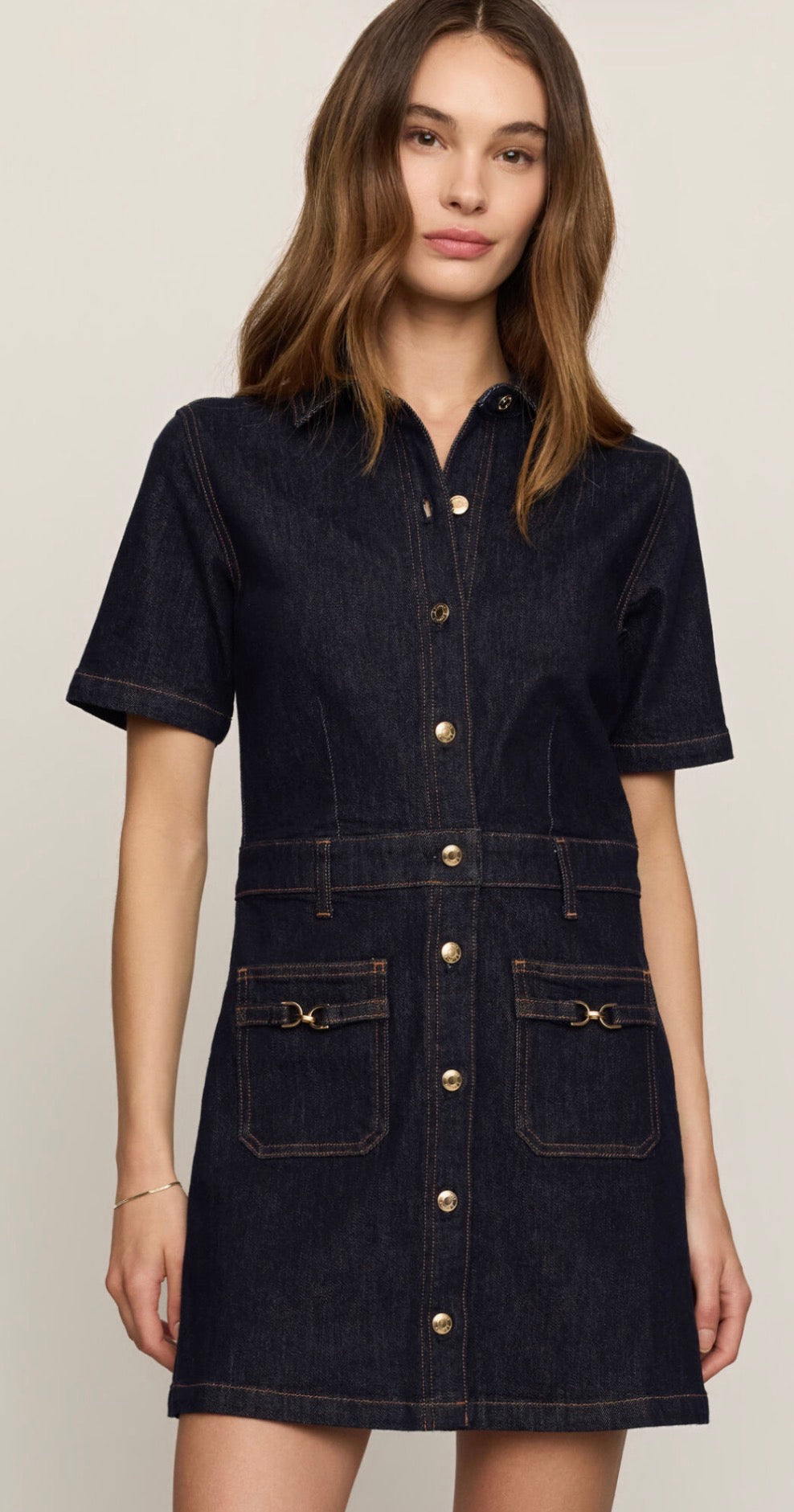 The Crush Denim Dress Midnight Air - Z Supply