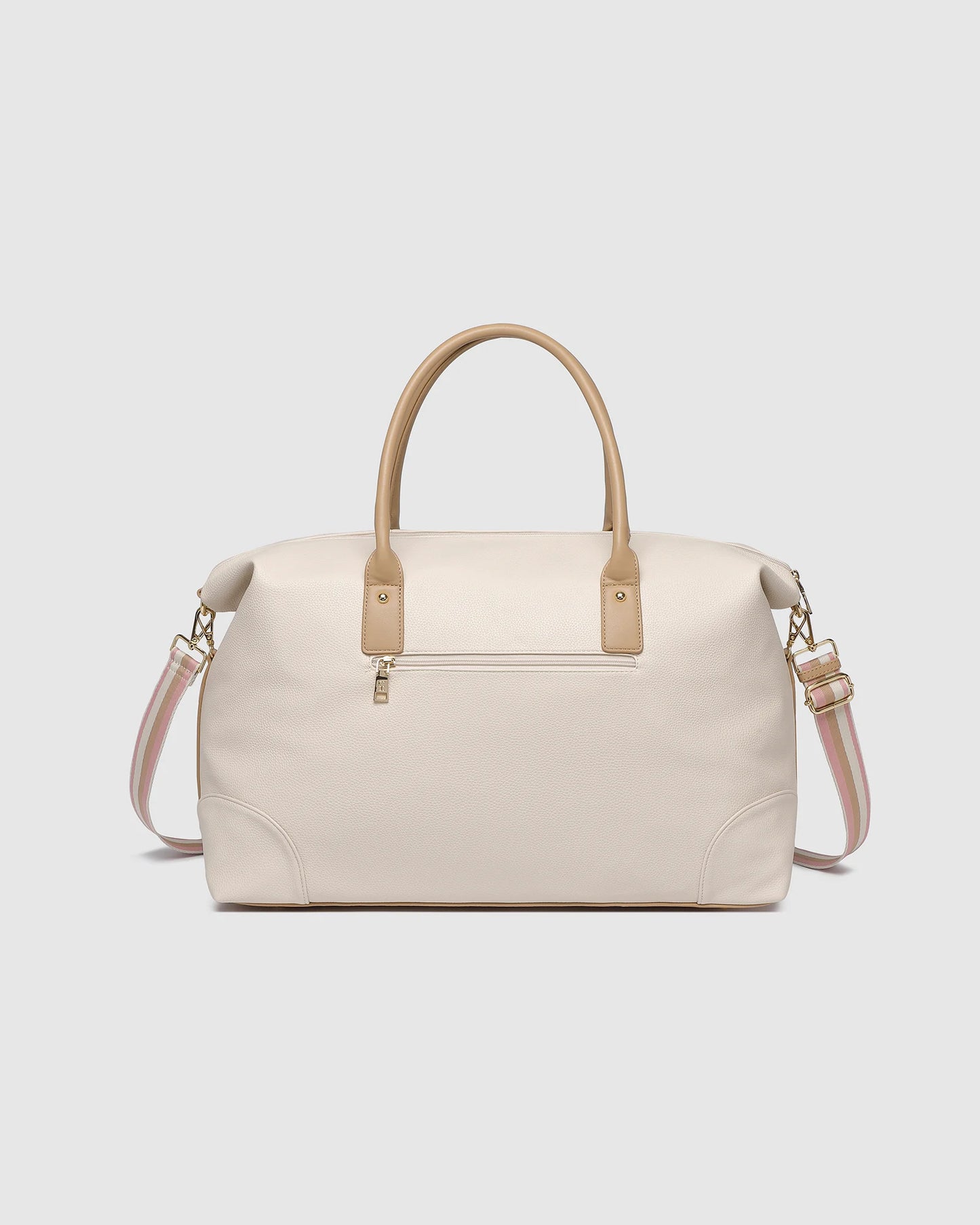 alexis stripe weekender bag