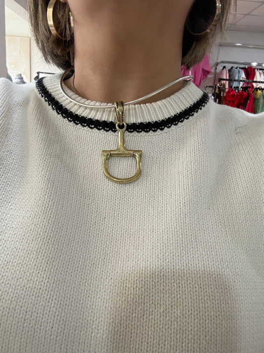 Bit choker necklace