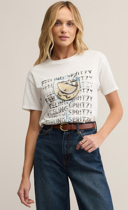 Spritzy Boyfriend Tee Sea Salt- Z Supply