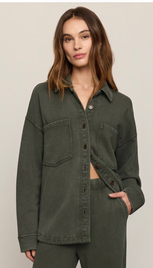 All Day Knit Jacket Classic Olive - Z Supply