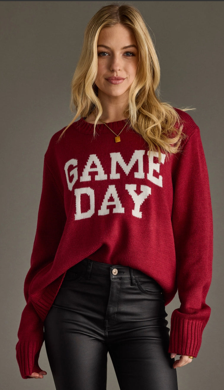 Gameday Sweater (maroon)