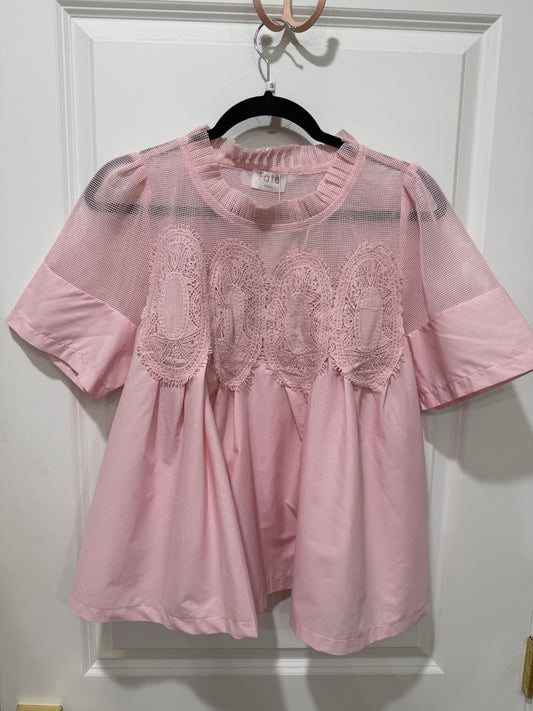 Mesh applique top (2 colors)