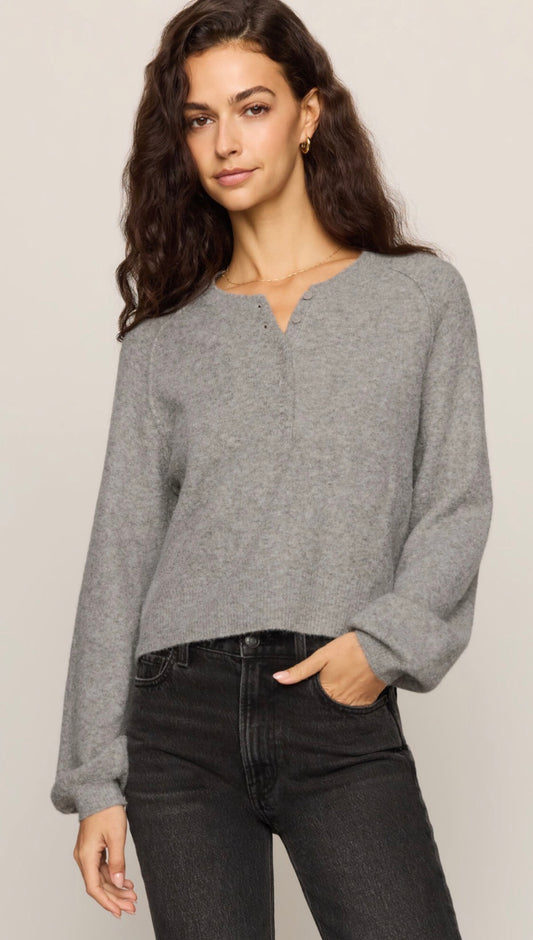 Westmont Henley Sweater  Heather Gray - Z Supply