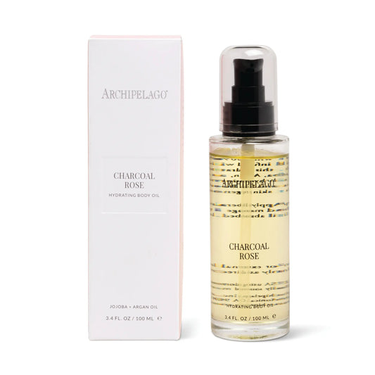 Charcoal Rose Hydrating Body Oil, 3.4 oz